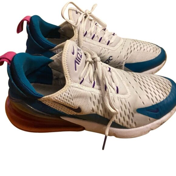 Nike AirMax 270 React blue pink size 8.5 - Picture 1 of 6